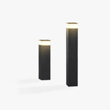 Rectangular Black Modern Bollard Lights - Clowas