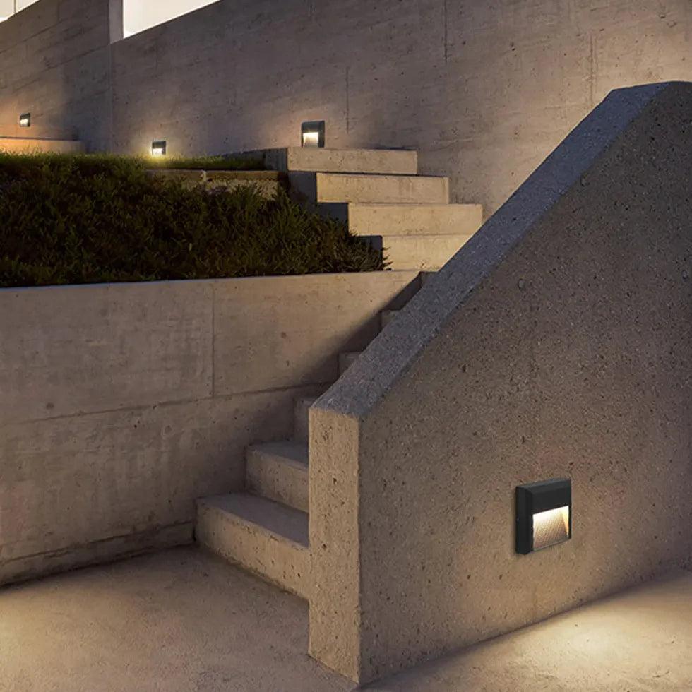 stairway wall lighting with sensor black - Clowas