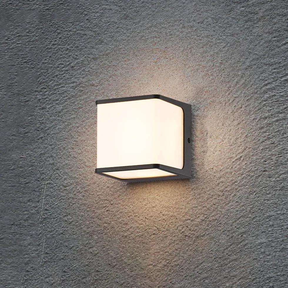 Square Motion Sensor Outdoor Wall Light - Clowas