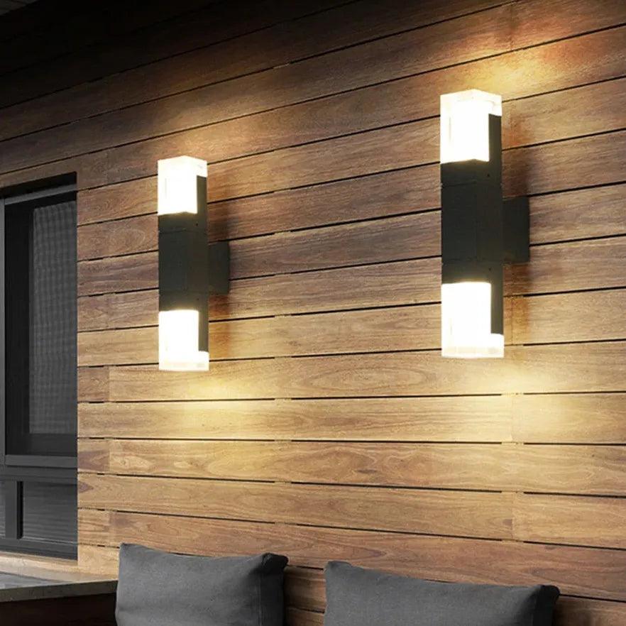 Modern Vertical Outdoor Up and Down Wall Lights - Clowas