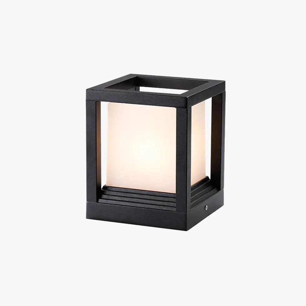 Cube Modern Outdoor Pillar Lights - Clowas