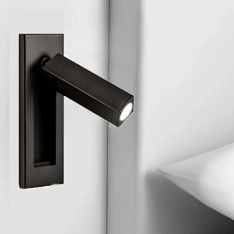 Rectangular Warm White Black Spotlight for Bedroom - Clowas