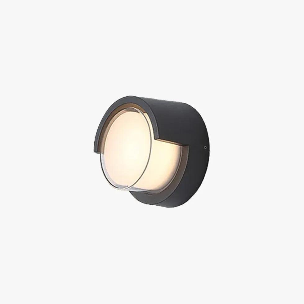 Minimalist Geometry Black Led Outdoor Wall Lights - Clowas