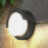 Minimalist Geometry Black Led Outdoor Wall Lights - Clowas