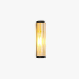 Striped Glass Cylinder Outdoor Wall Lights - Clowas