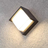 outdoor square wall lights black - Clowas