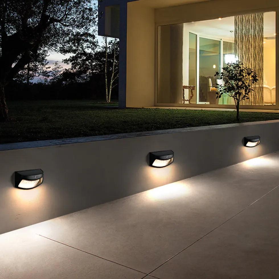 Copper Exterior Wall Lights with Solar Sensor - Clowas