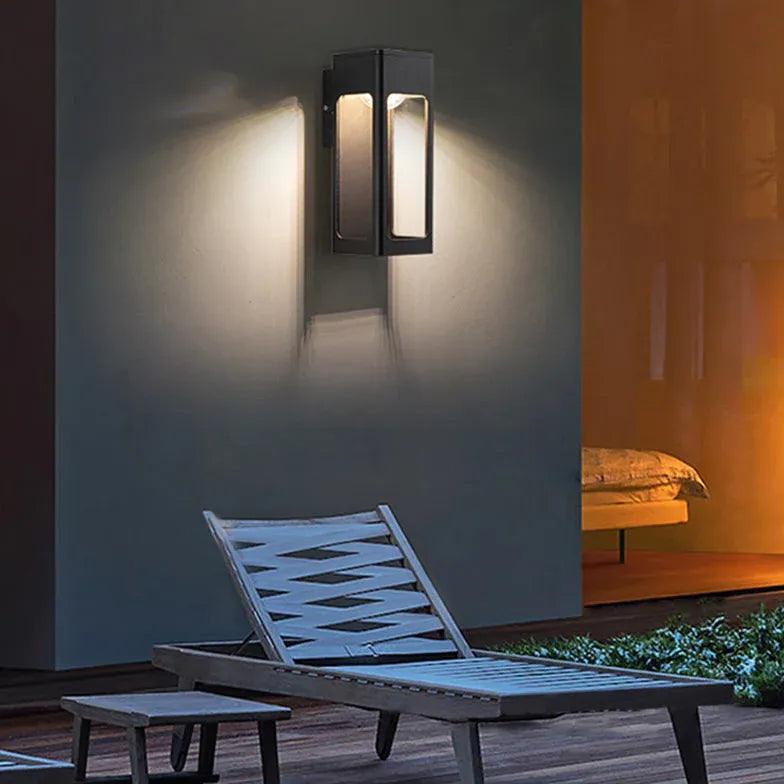 anthracite grey outdoor wall lights with sensor - Clowas