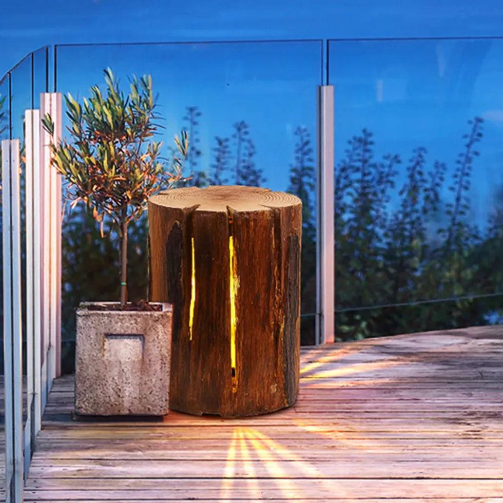 Rustic Wooden Outdoor Floor lamps - Clowas