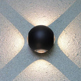 outdoor globe wall light black - Clowas