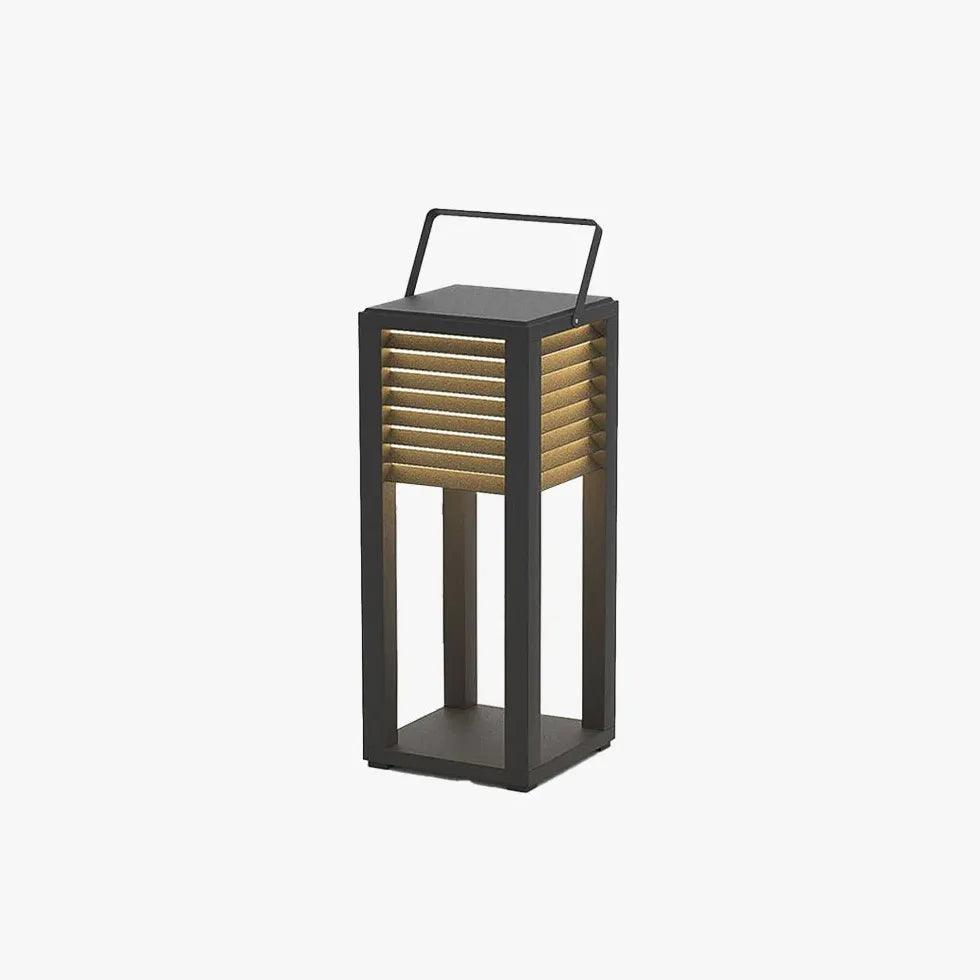 Venetian Blinds Cuboid Outdoor Floor Lamps - Clowas