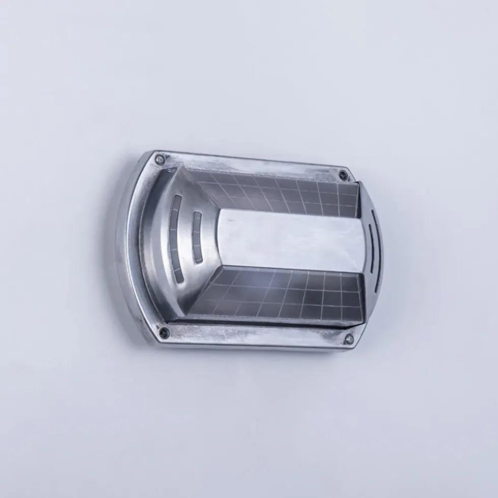 Geometric Silver Industrial Outdoor Wall Lights - Clowas