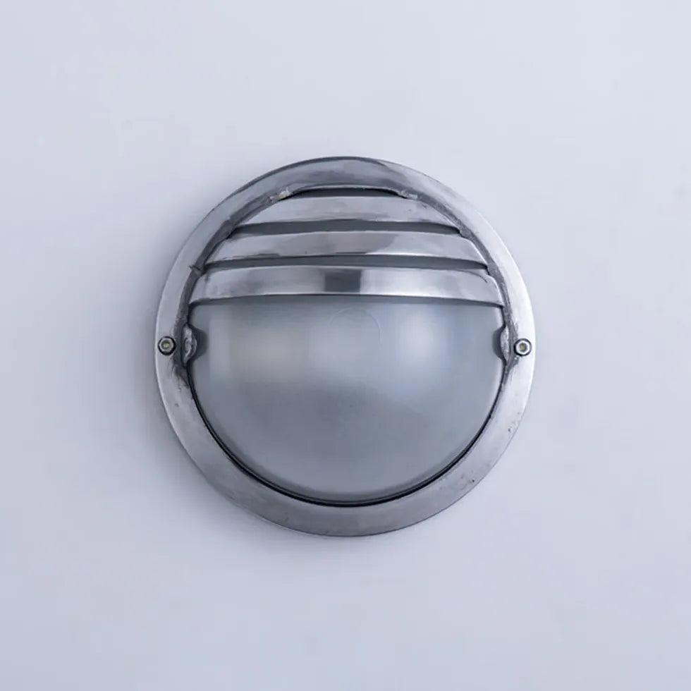 Geometric Silver Industrial Outdoor Wall Lights - Clowas