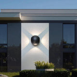 outdoor globe wall light black - Clowas