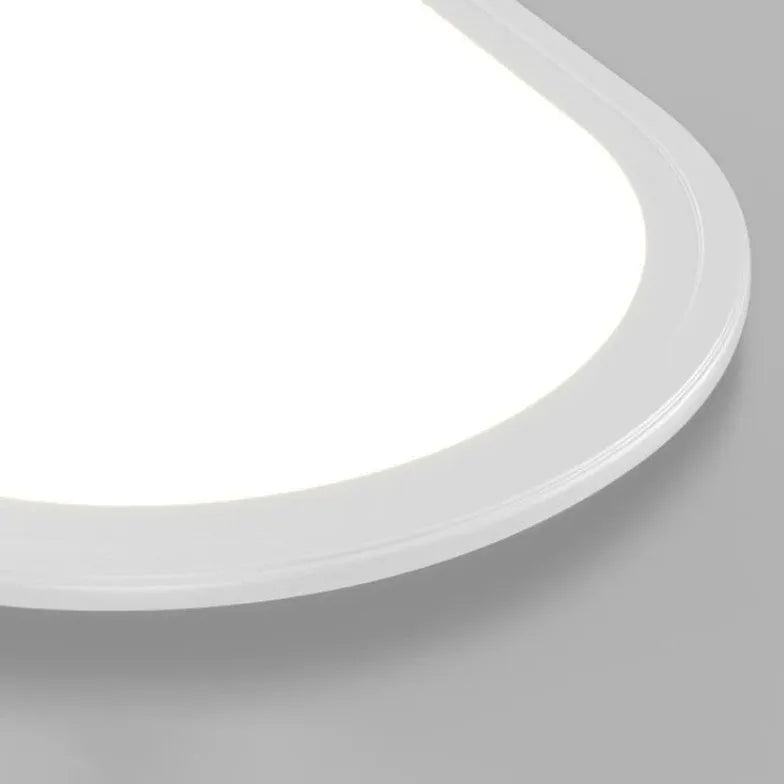 Oval White LED Recessed Ceiling Light - Clowas