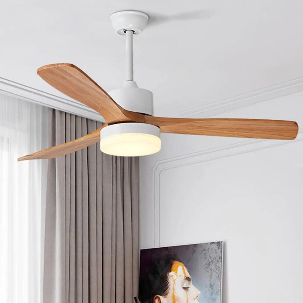 Three Leaves Modern Ceiling Fan with Light - Clowas