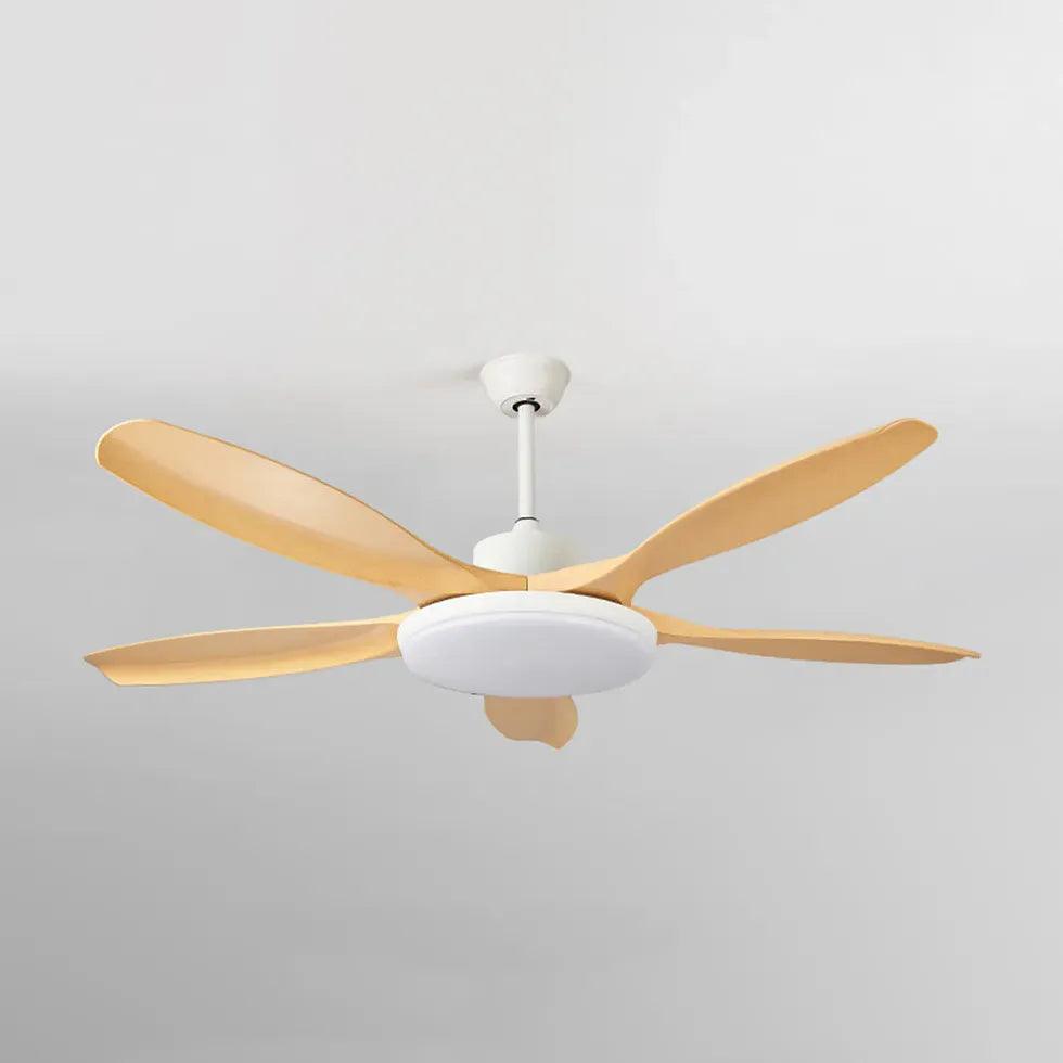 Yellow Bedroom LED Ceiling Fan with Light - Clowas