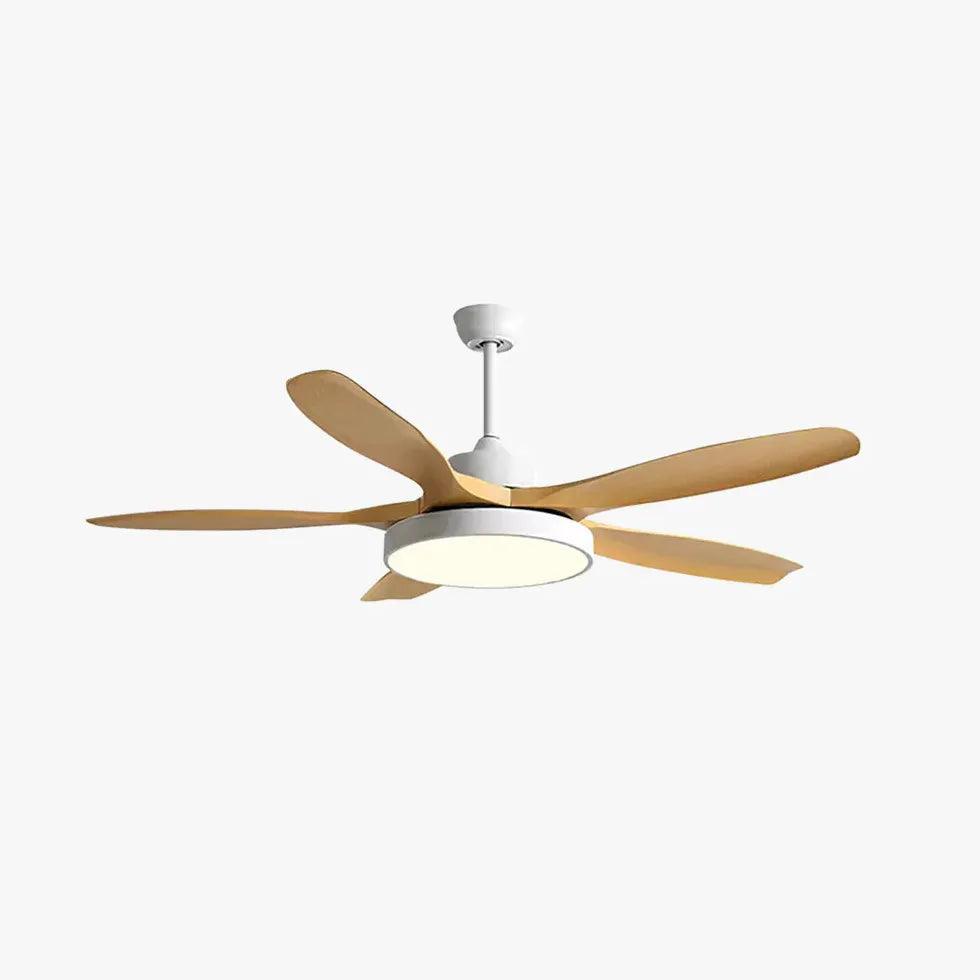 Starfish Simplicity Wooden Ceiling Fan with Light - Clowas