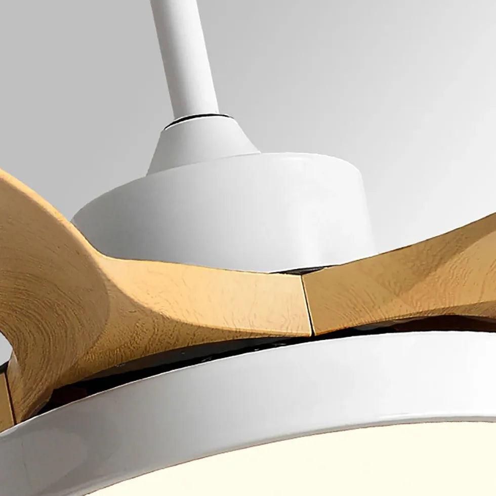 Starfish Simplicity Wooden Ceiling Fan with Light - Clowas