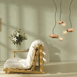 Exposed Light Bulb Industrial Wooden Pendant Light - Clowas