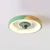 Ultra-Thin Macaron Ceiling Fan with Light