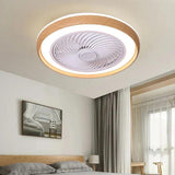 Mute Modern Wooden Ceiling Fan with Light - Clowas