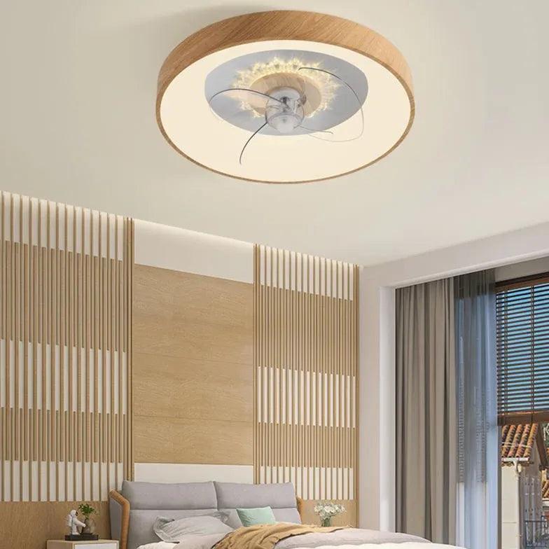 Hidden Bedroom Modern Ceiling Fan with Light - Clowas