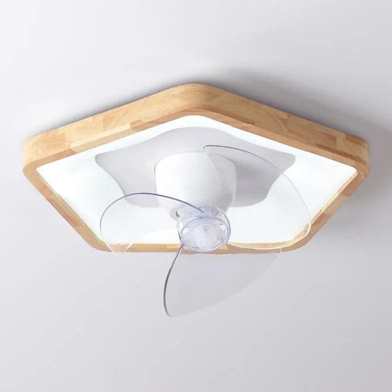 Hidden Bedroom Modern Ceiling Fan with Light - Clowas