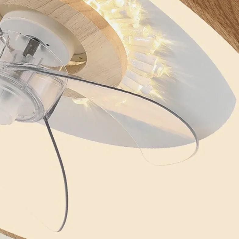 Hidden Bedroom Modern Ceiling Fan with Light - Clowas