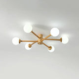 Radioactive Bulls Wooden Flush Ceiling Lights - Clowas
