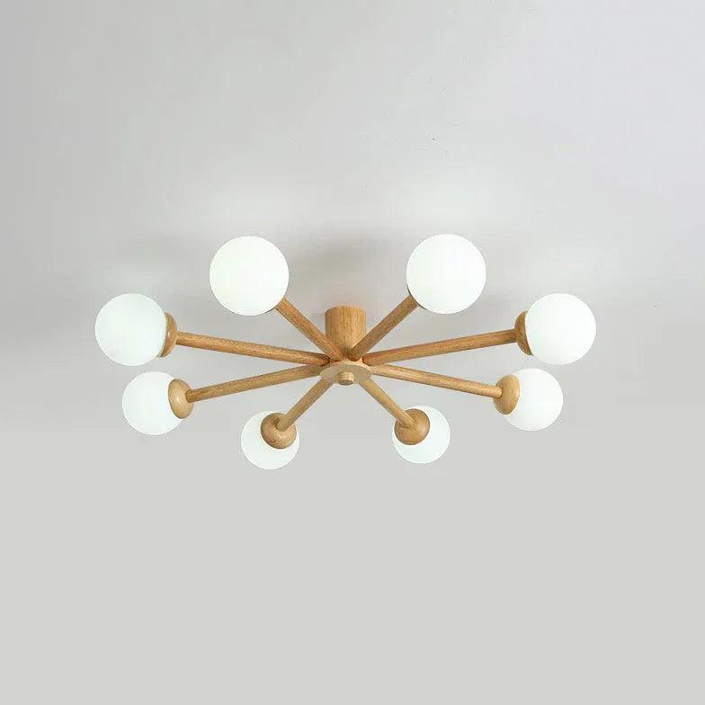 Radioactive Bulls Wooden Flush Ceiling Lights - Clowas