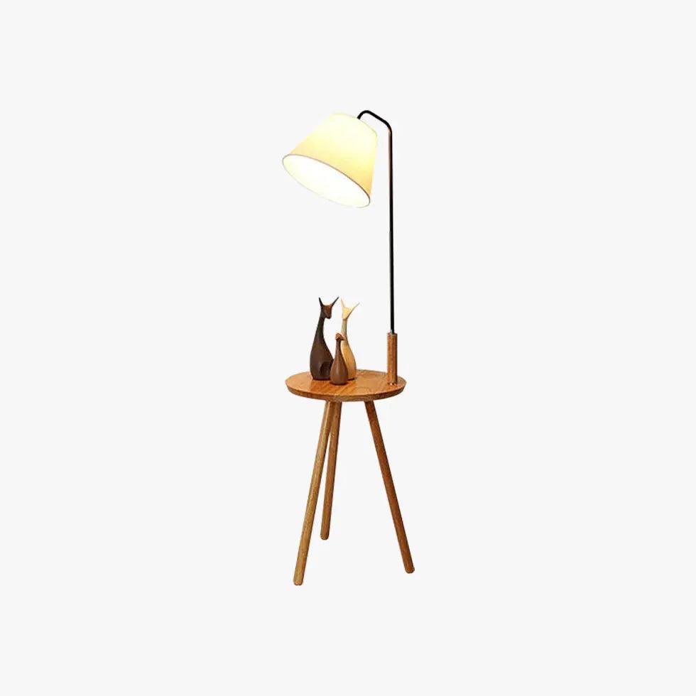Cone-Shaped Tripod Floor Lamp with Desk Lamp - Clowas