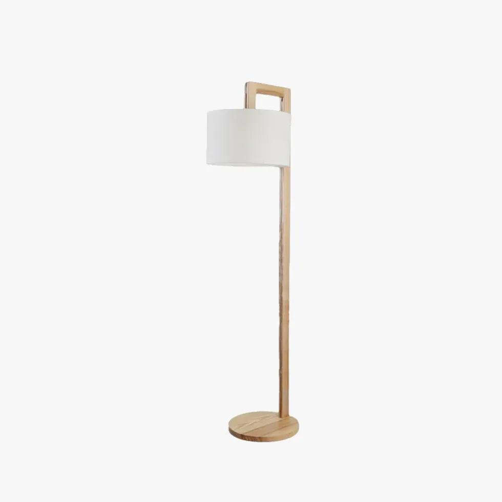 Oval Shaped Soft Light Wooden Floor Lamp - Clowas
