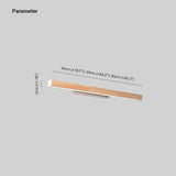 Minimalist Linear Wooden Led Mirror Lights - Clowas