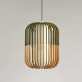 Hollow Green Dining Room Wooden Pendant Light - Clowas