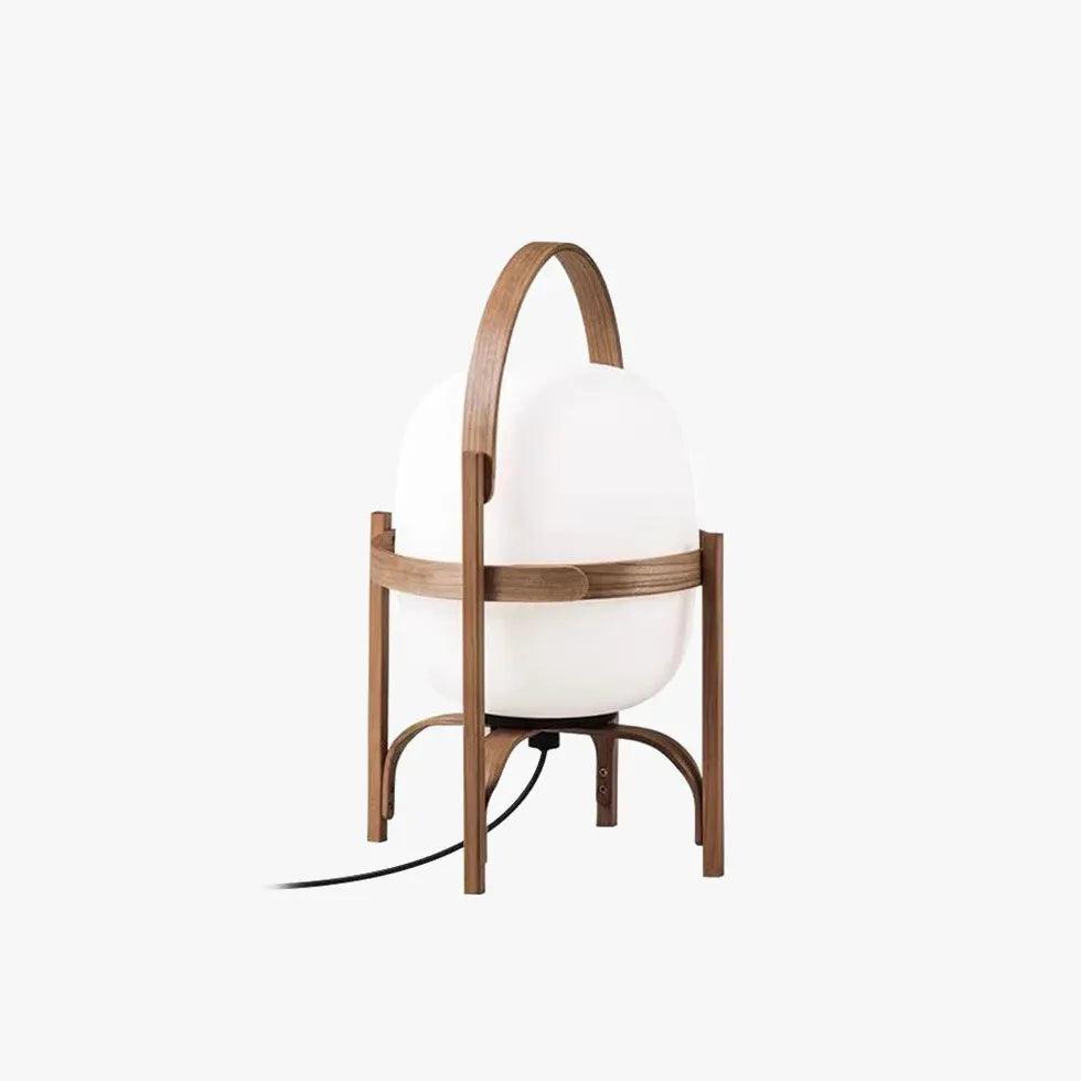 Portable White Lantern with Rounded Design - Clowas