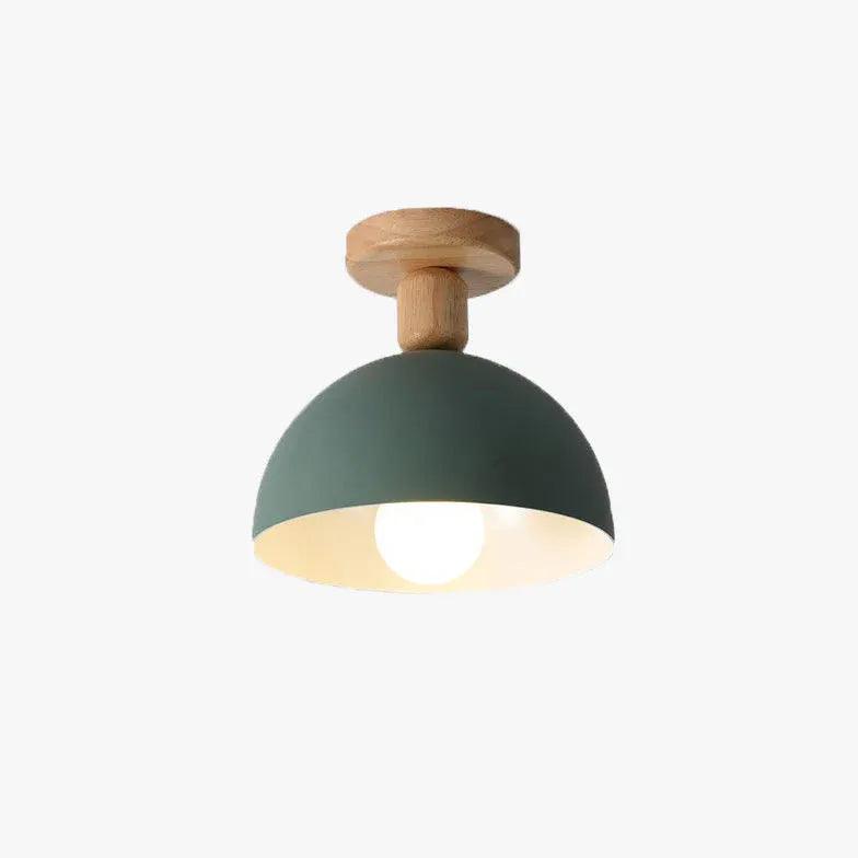 Hemispherical Corridor Wooden Ceiling Light - Clowas