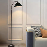 Vintage Pleated Bright Floor Lamp for Living Room