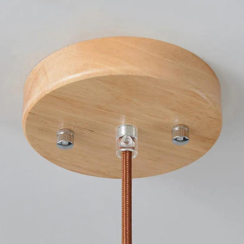 Single Head Oval Bedroom White Pendant Light - Clowas