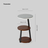 Circular Desktop Floor Lamp with Table - Clowas
