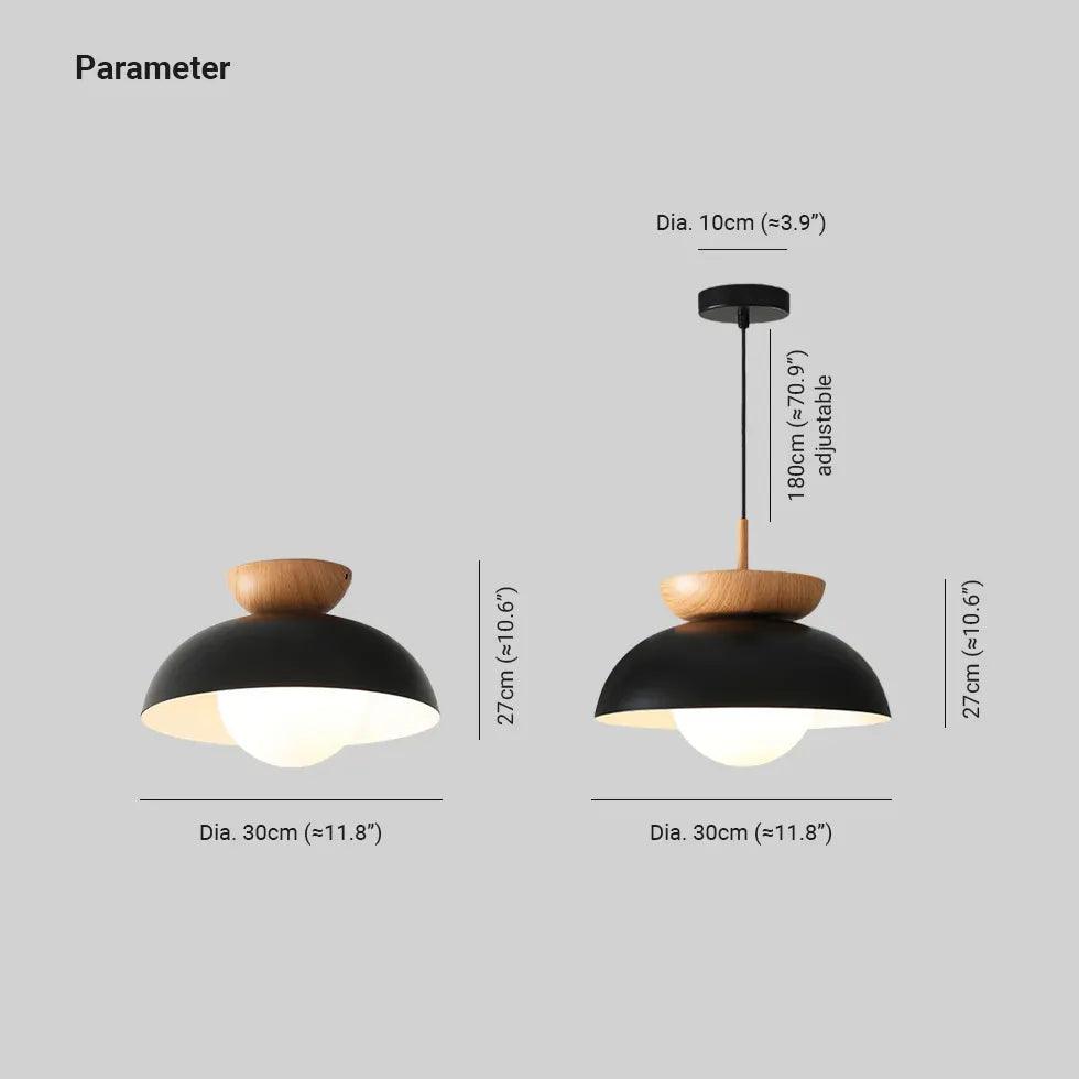 Double Hemisphere LED Modern Pendant Light - Clowas