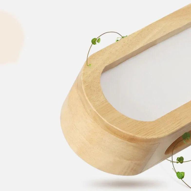 Long Strip Wooden Led Mirror Lights - Clowas