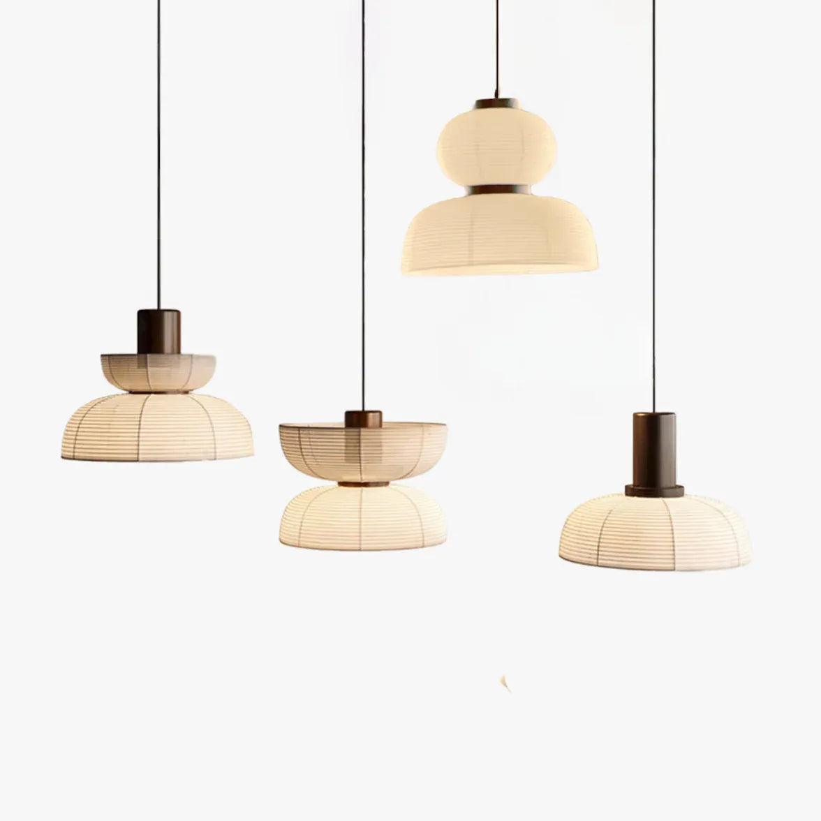 Cloth White Lantern  Modern Pendant Light - Clowas