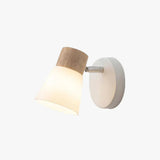 Minimalist Wooden Glass Led Wall Light