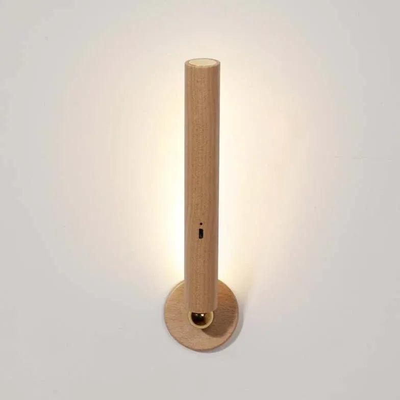 USB Rechargeable Wall Light Wooden - Clowas