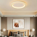 Modern Round Flush Ceiling Light Slim Dimmable for Bedroom