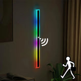 Outdoor RGB Long Wall Light with Motion Sensor for Porch Spaces