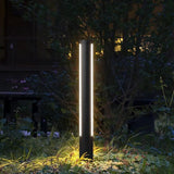 Large Cylinder Led Black Bollard Lights - Clowas