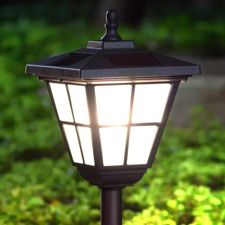 Classic Lantern Black Bollard Lights - Clowas
