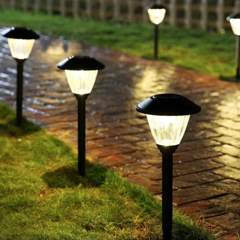 Outdoor Glass Bollard Pole Light for Lawn